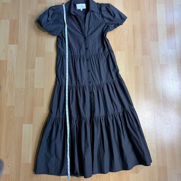 Brochu Walker‎ Havana Tiered Chocolate Brown Dress Small - Picture 8 of 8